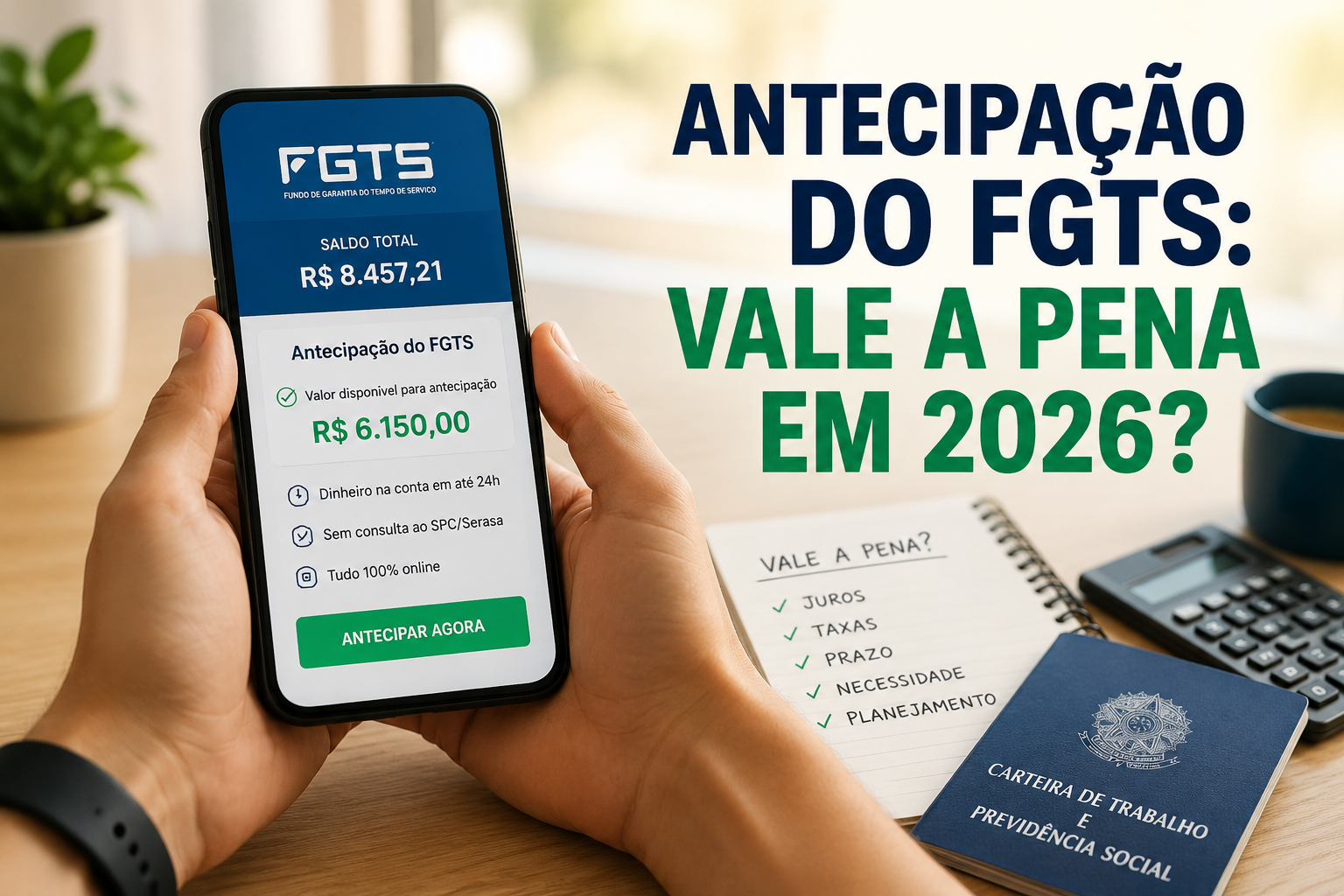 Antecipação do FGTS: Vale a Pena em 2026?